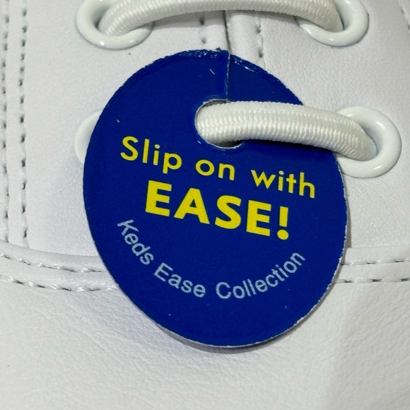 Keds White Leather Slip-On Sneakers - Picture 7 of 8